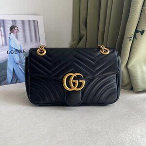 Gucci Black Quilted Leather Shoulder Bag